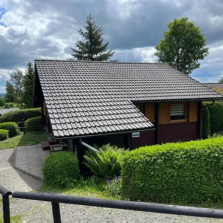 Villa Blockhaus Ferienzauber III Bromskirchen Esterno foto